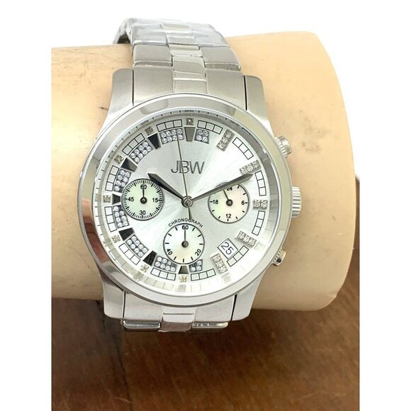 JBW Women's Watch JB-6217-K Muse Diamond Quartz Chronograph Silver Dial … - Picture 10 of 13
